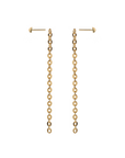Mirror chain earrings