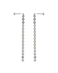 Mirror chain earrings