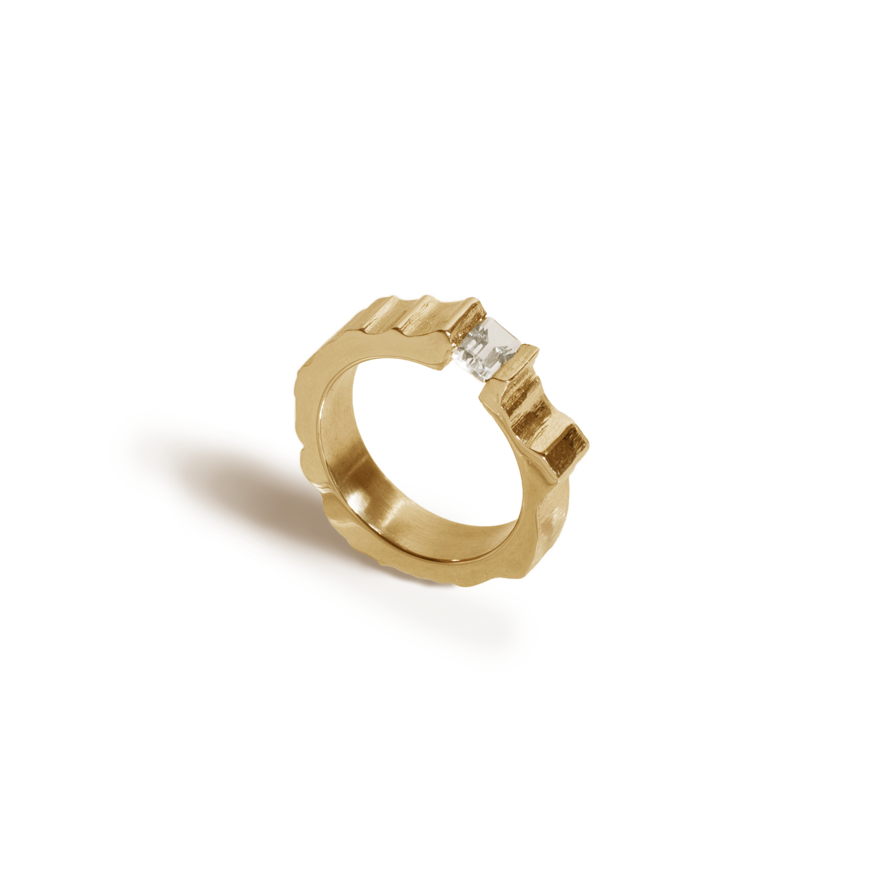 Rock sales crystal ring