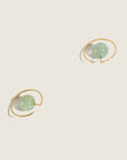 Roche hoop earrings aquamarine