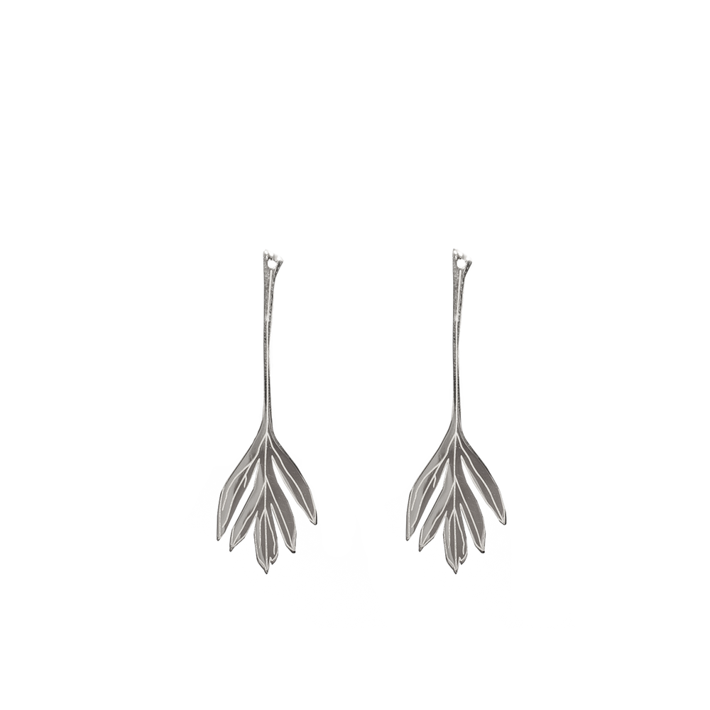 La Peonia | Leaf earrings