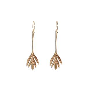 La Peonia | Leaf earrings