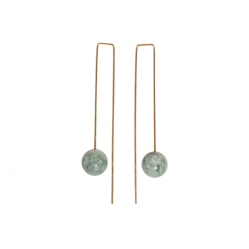 Miles earrings jade