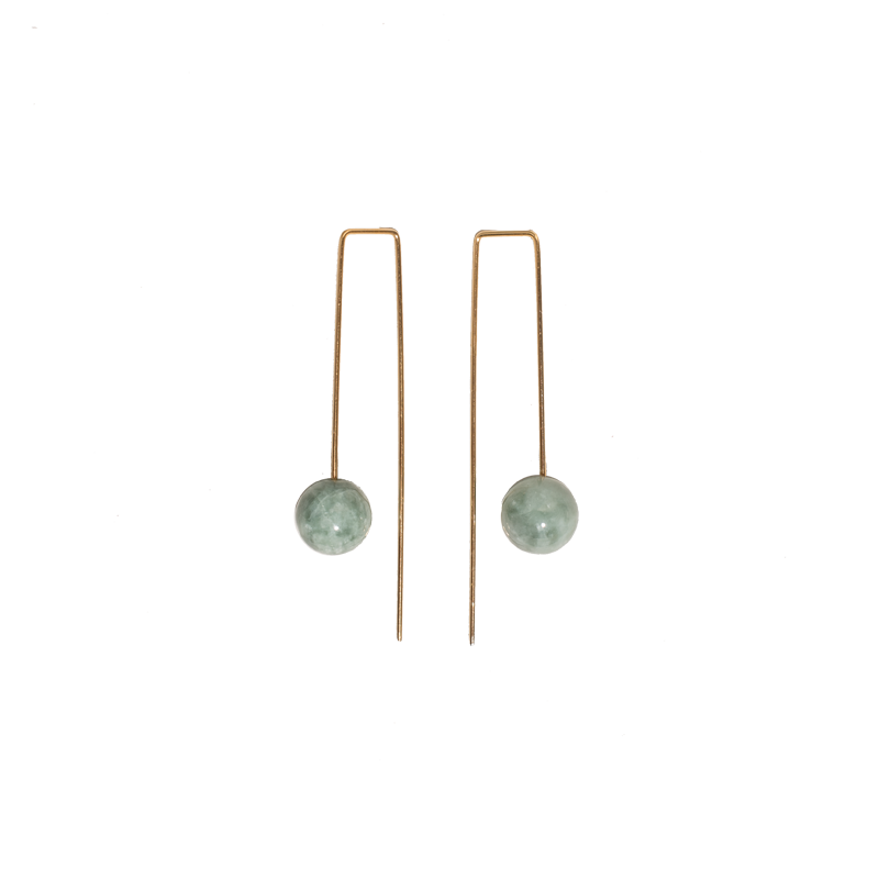 Miles earrings jade