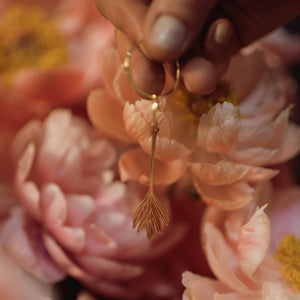 La Peonia | Leaf earrings