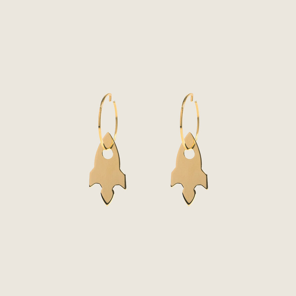 rocket earrings