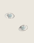 Roche hoop earrings aquamarine