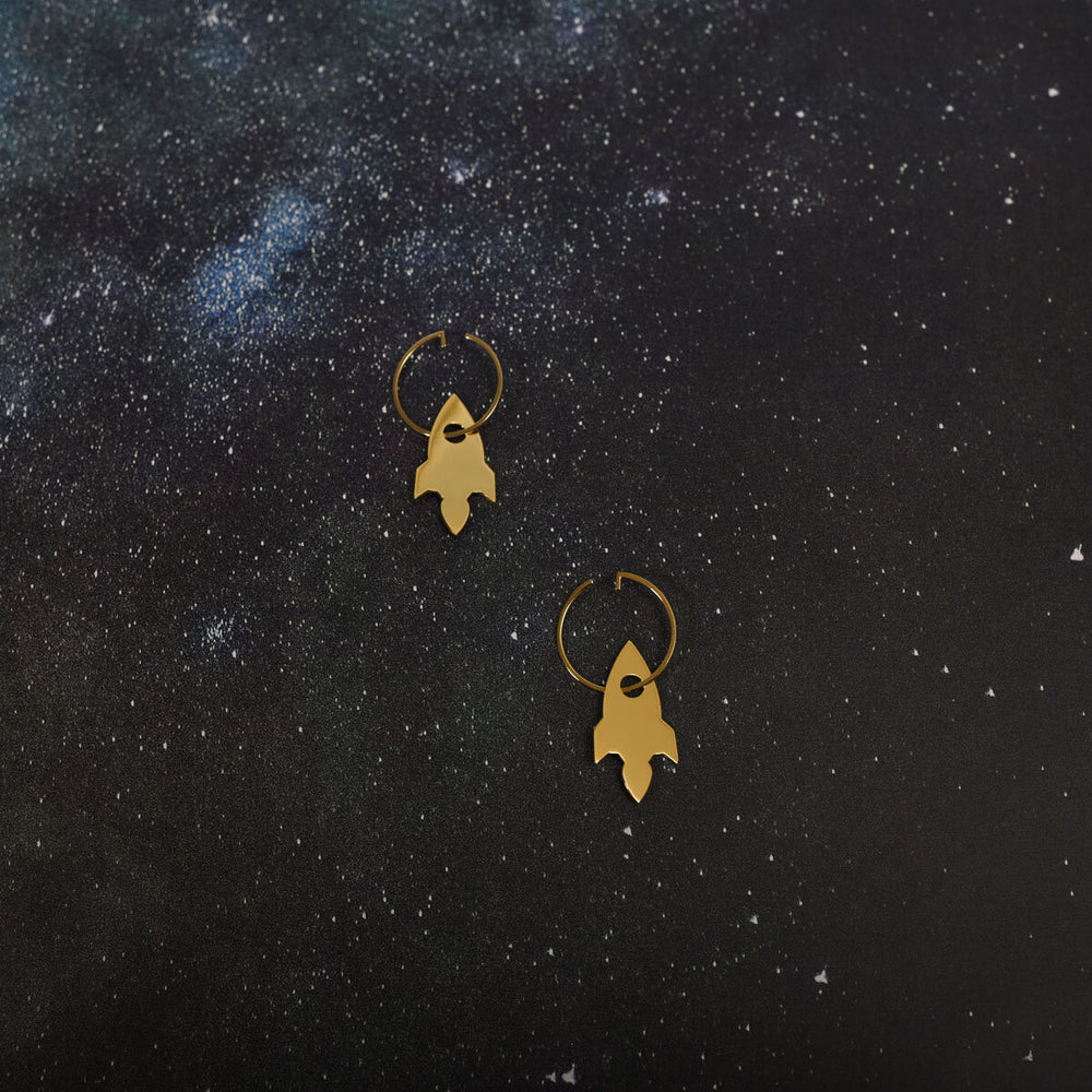 rocket earrings