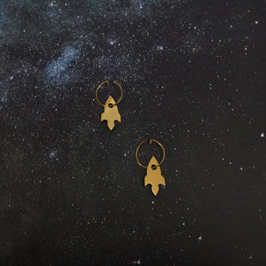 rocket earrings